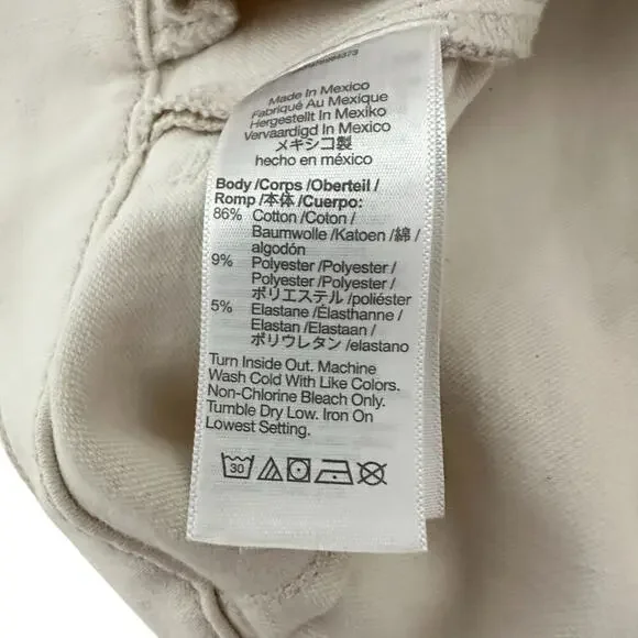 Madewell Mid-Rise Kick Out Stretch Denim Jeans in Ecru (27) - Picture 14 of 16